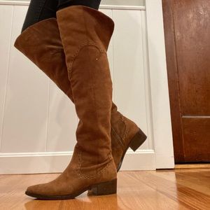 FRYE suede over the knee boots